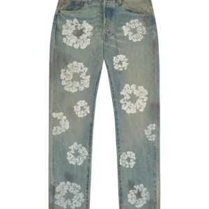 Dirty Wash Wreath 501 Light Wash