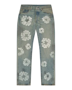 Dirty Wash Wreath 501 Light Wash