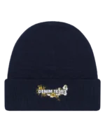 Floral Beanie Navy