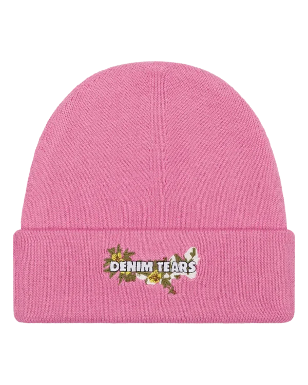 Floral Beanie Pink