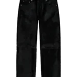 Genuine Calf Hair Pant Black