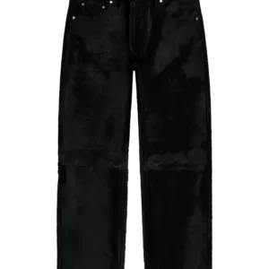Genuine Calf Hair Pant Black