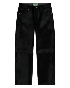 Genuine Calf Hair Pant Black