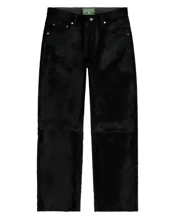Genuine Calf Hair Pant Black