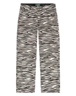 Genuine Calf Hair Pant Zebra