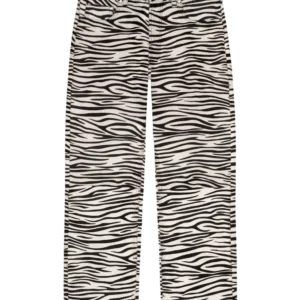 Genuine Calf Hair Pant Zebra