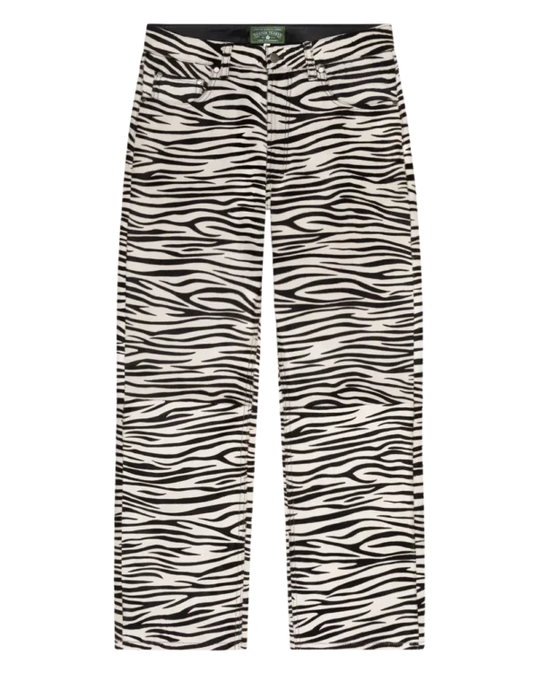 Genuine Calf Hair Pant Zebra