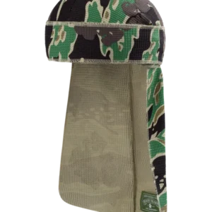 Green Camo Cotton Wreath Durag-1