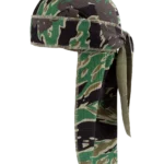 Green Camo Cotton Wreath Durag
