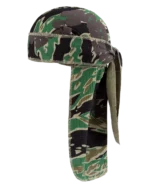 Green Camo Cotton Wreath Durag