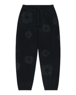 Mono Cotton Wreath Sweatpants Black