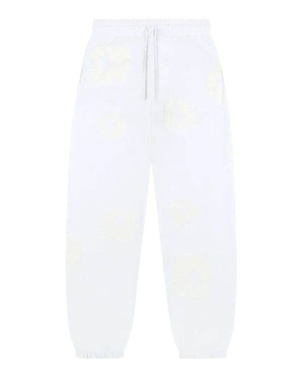 Mono Cotton Wreath Sweatpants White