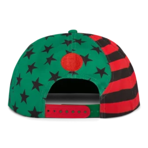 Pan African American Flag Yin Yang Hat-1