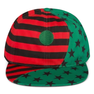 Pan African American Flag Yin Yang Hat