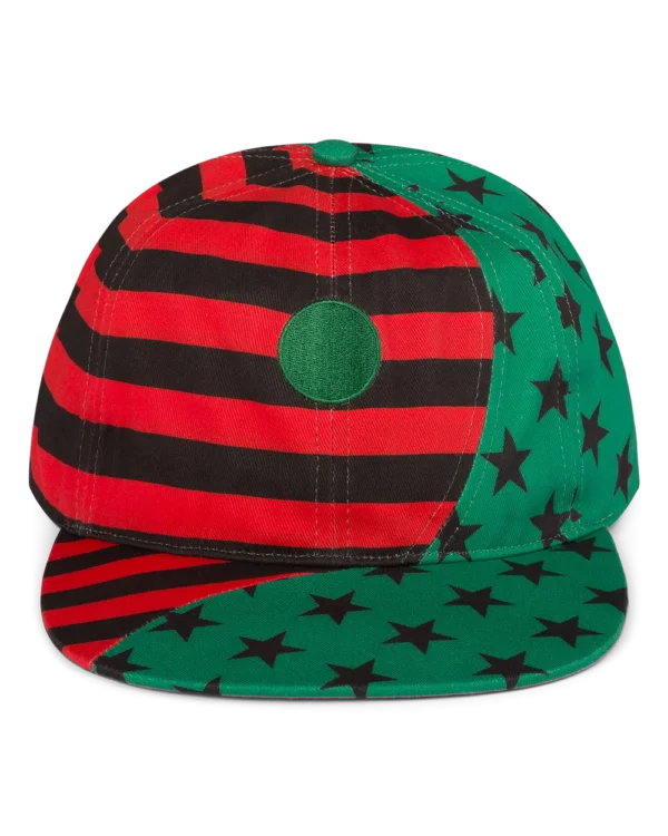 Pan African American Flag Yin Yang Hat