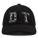 Panther Print Fur Cap Black