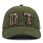 Panther Print Fur Cap Olive