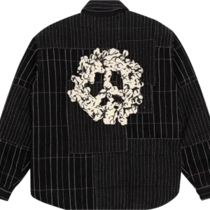 Peace Patchwork Padded Jacket-1