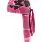 Pink Camo Cotton Wreath Durag