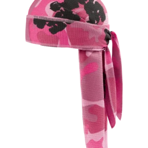 Pink Camo Cotton Wreath Durag