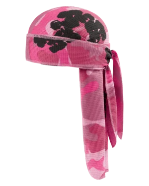 Pink Camo Cotton Wreath Durag