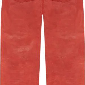 Red Guts Leather Pants-1