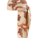 Tan Camo Cotton Wreath Durag