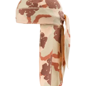 Tan Camo Cotton Wreath Durag