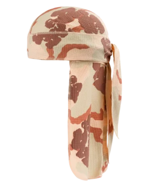 Tan Camo Cotton Wreath Durag
