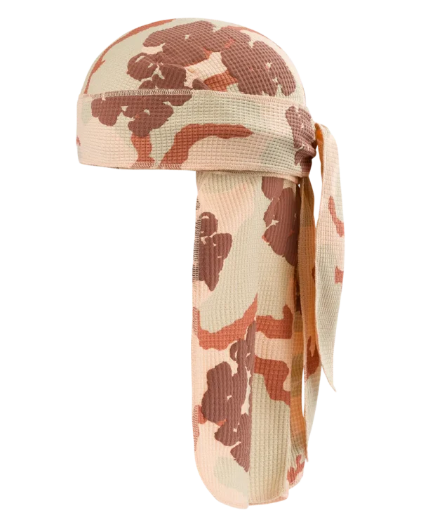 Tan Camo Cotton Wreath Durag
