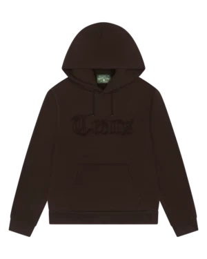 Tears Cut Out Hoodie Brown