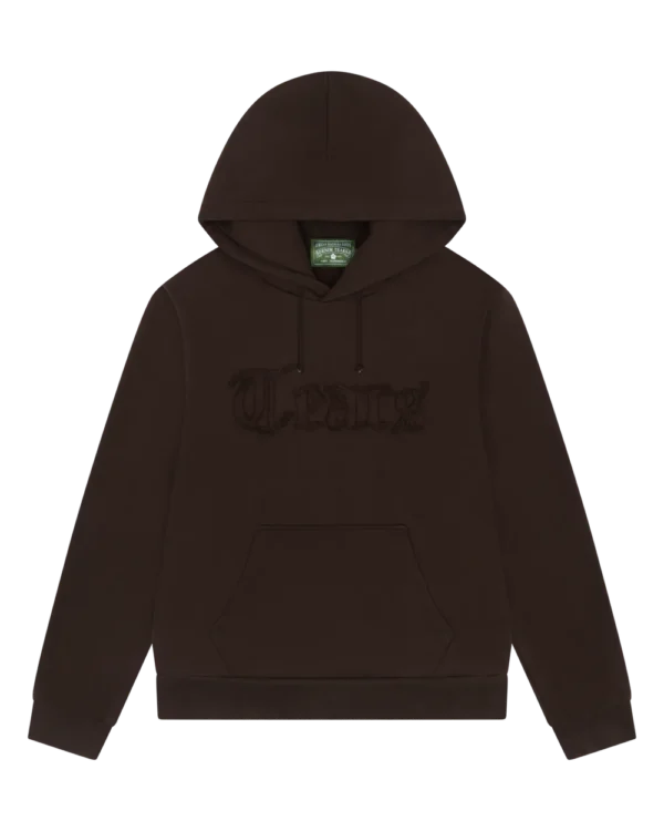 Tears Cut Out Hoodie Brown