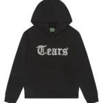 Tears Cut Out Hoodie Charcoal