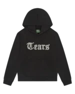 Tears Cut Out Hoodie Charcoal