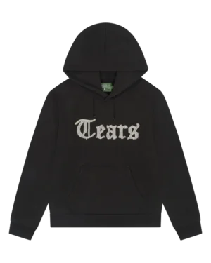 Tears Cut Out Hoodie Charcoal