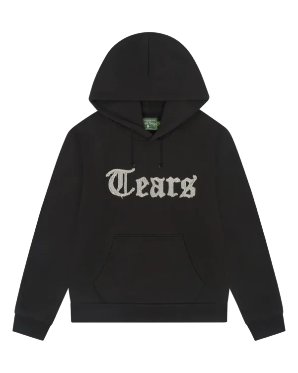 Tears Cut Out Hoodie Charcoal