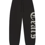 Tears Cut Out Sweatpants Charcoal