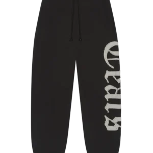 Tears Cut Out Sweatpants Charcoal
