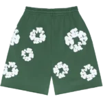 The Cotton Wreath Shorts Green-1