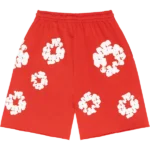 The Cotton Wreath Shorts Red-1