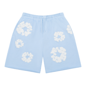 The Cotton Wreath Sweat Shorts Powder Blue