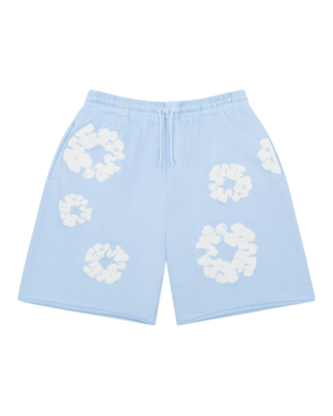The Cotton Wreath Sweat Shorts Powder Blue