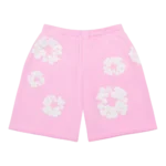 The Cotton Wreath Sweat Shorts Powder Pink