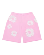 The Cotton Wreath Sweat Shorts Powder Pink