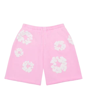 The Cotton Wreath Sweat Shorts Powder Pink