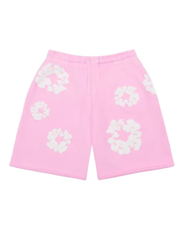 The Cotton Wreath Sweat Shorts Powder Pink