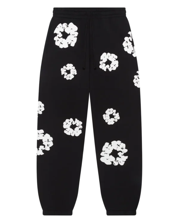 The Cotton Wreath Sweatpants Black