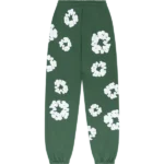 The Cotton Wreath Sweatpants Green-1