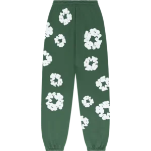 The Cotton Wreath Sweatpants Green-1