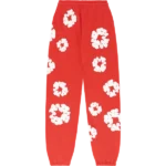 The Cotton Wreath Sweatpants Red-1